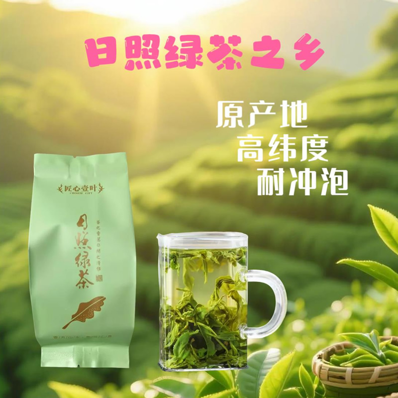 日照绿茶2025新茶河山风景区绿茶新鲜采摘实惠装500g